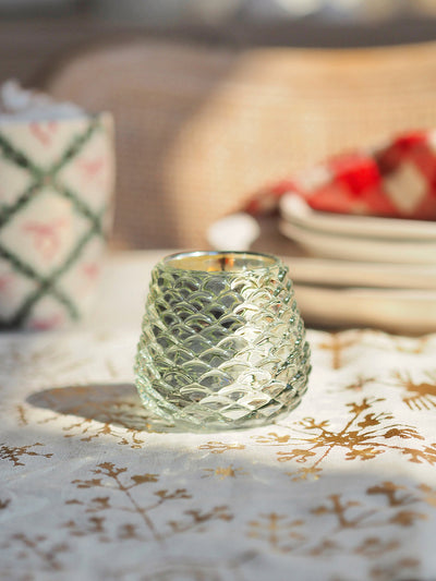 Leaves & Acorns Pinecone Votive Candle