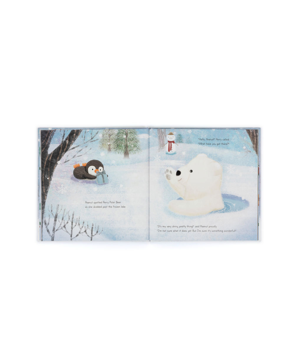 Jellycat Peanut Penguin’s Perfect Present Book