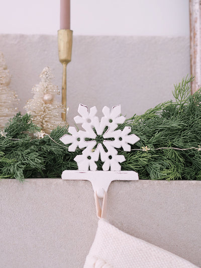 Let It Snow White Stocking Holder