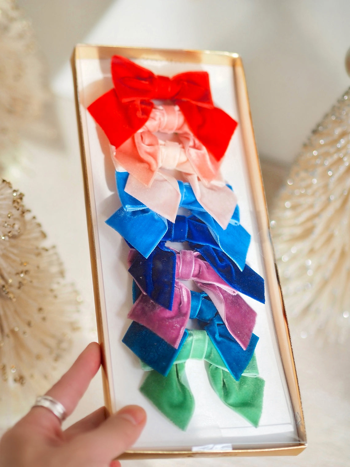 Radiant Velvet Bow Hair Clips