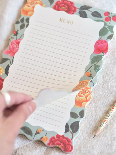 Roses Memo Notepad - The Cross Decor & Design