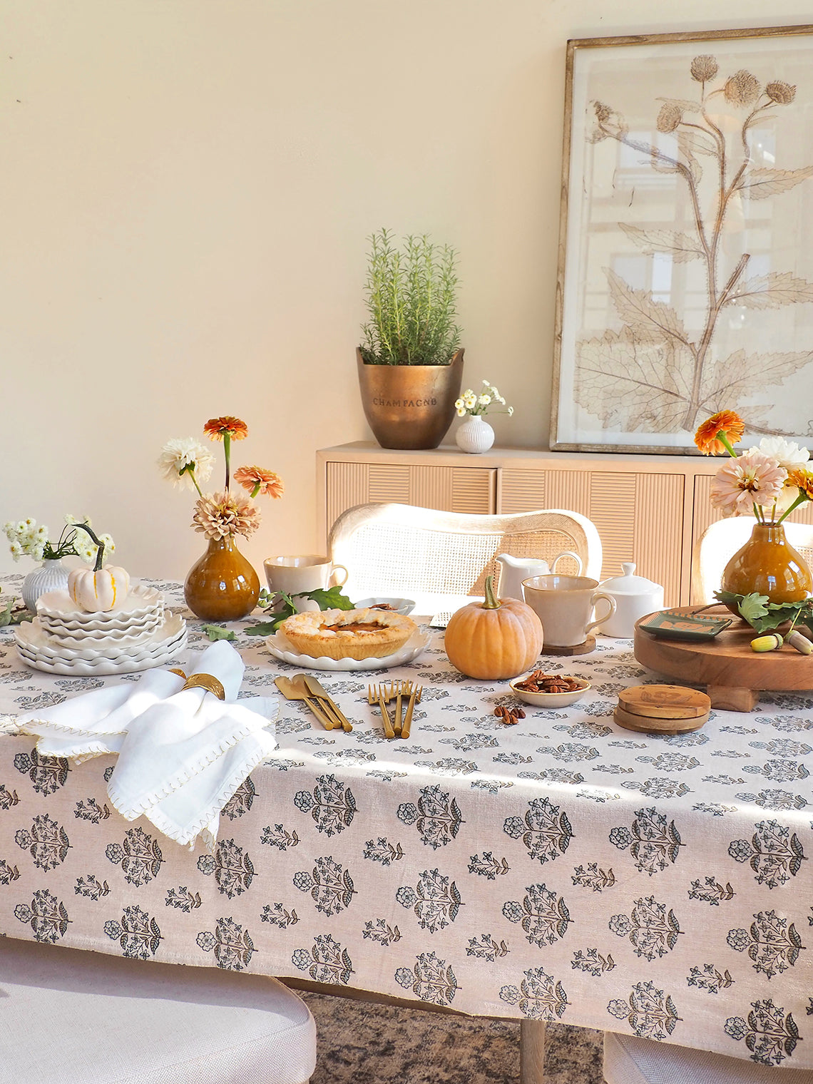 Heritage Bloom Tablecloth - The Cross Decor & Design