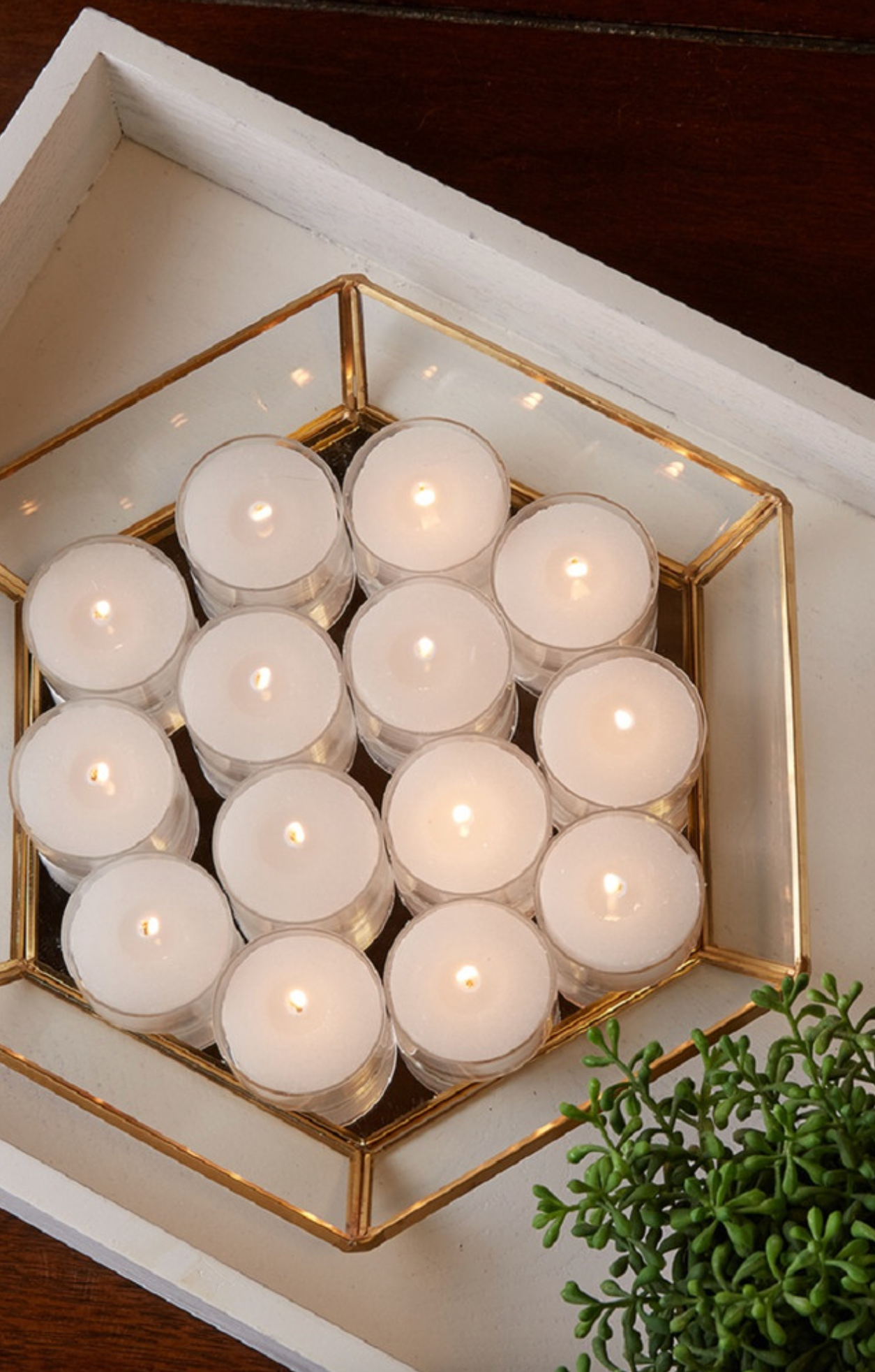 Unscented Beeswax Tea Lights | Set of 8 - The Cross Decor & Design