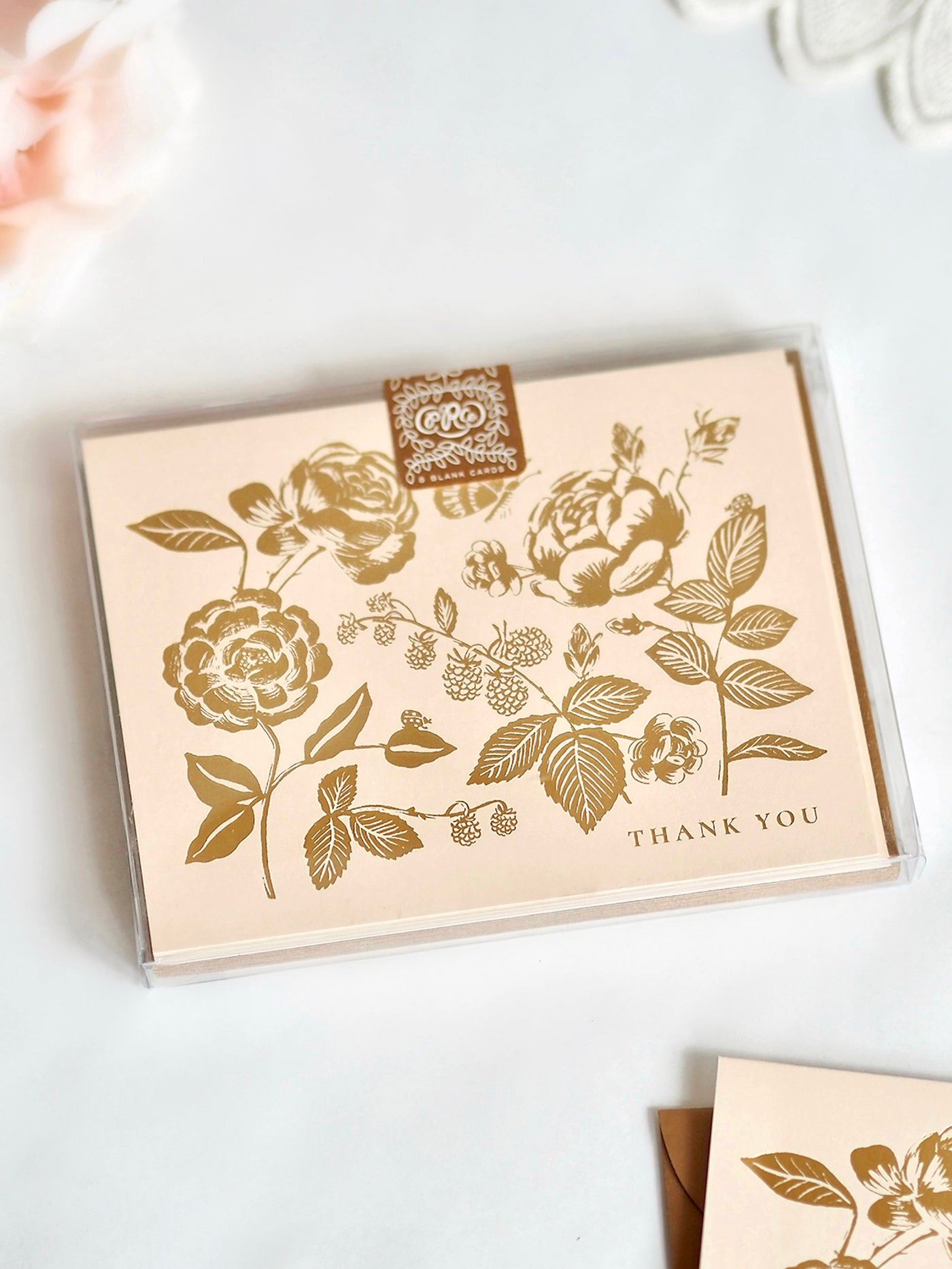 English Rose Thank You Card Boxed Set - The Cross Decor & Design