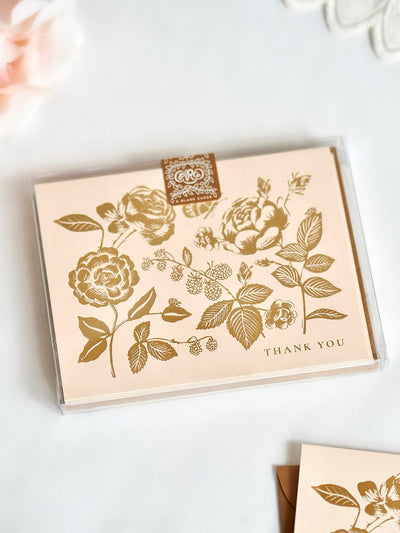 English Rose Thank You Card Boxed Set - The Cross Decor & Design