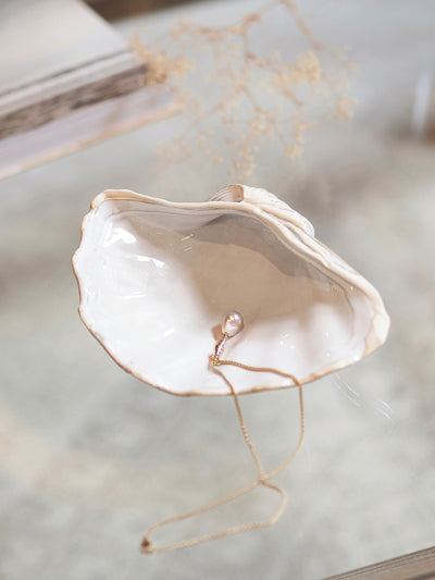 White Clam Shell Trinket Dish - The Cross Decor & Design