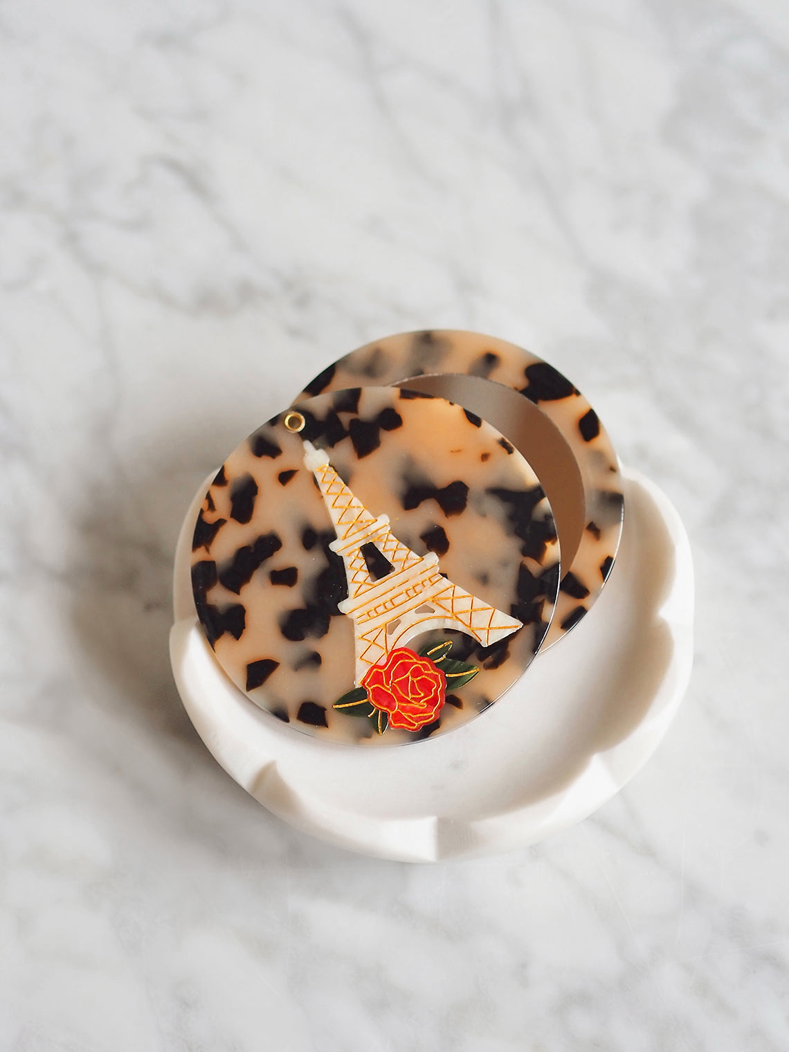 Eiffel Tower Compact Mirror