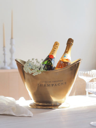 Brass Patina Champagne Bucket