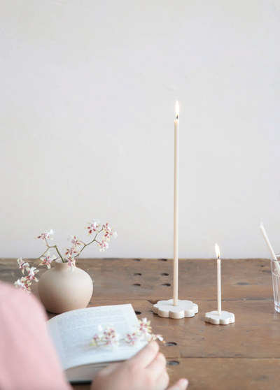 Fleur Long Stem Candle Holder - The Cross Decor & Design