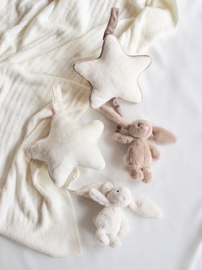Bashful Cream Bunny Musical Pull - The Cross Decor & Design