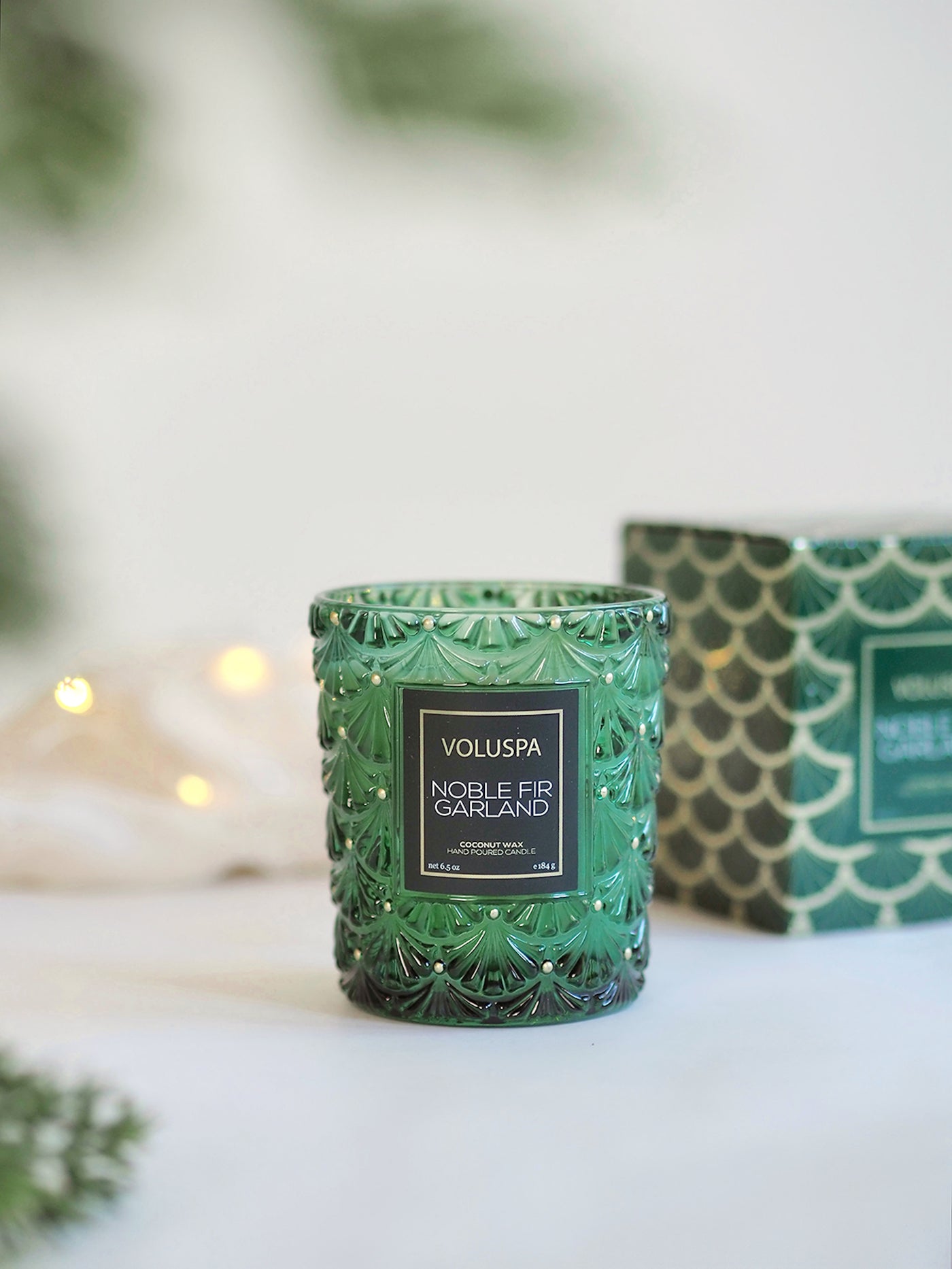 Noble Fir Garland Classic Candle - The Cross Decor & Design