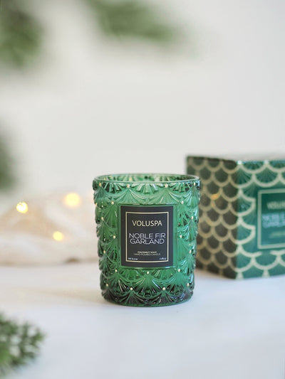 Noble Fir Garland Classic Candle - The Cross Decor & Design