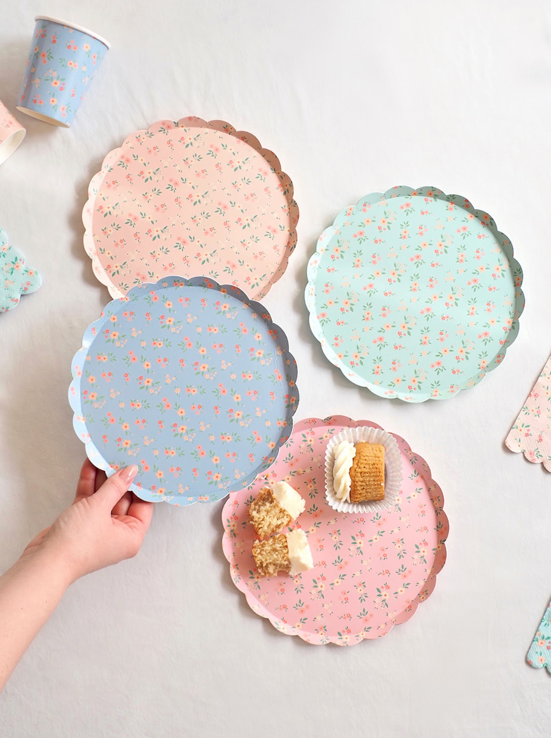 Vintage Ditsy Side Plates - The Cross Decor & Design