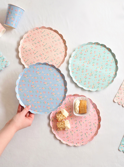 Vintage Ditsy Side Plates - The Cross Decor & Design