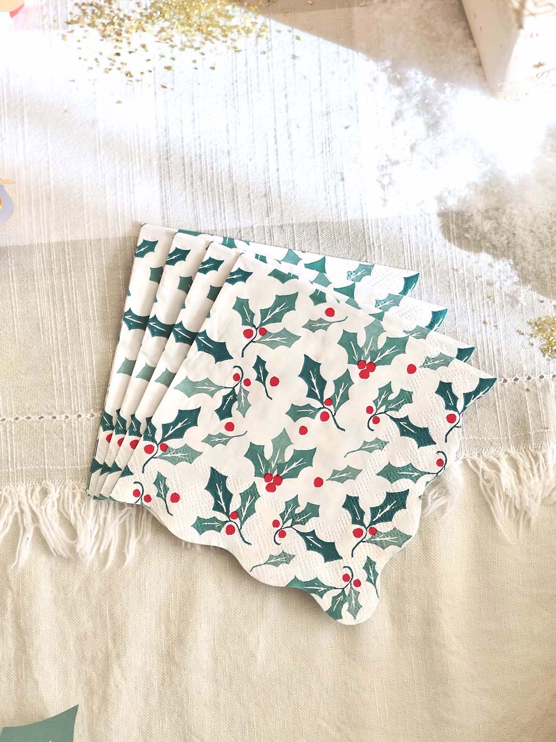 Holly Pattern Napkins