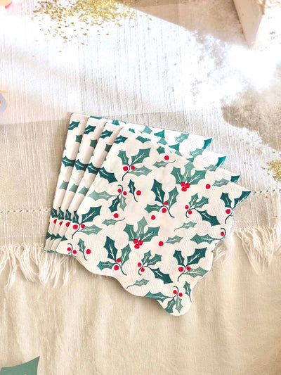 Holly Pattern Napkins