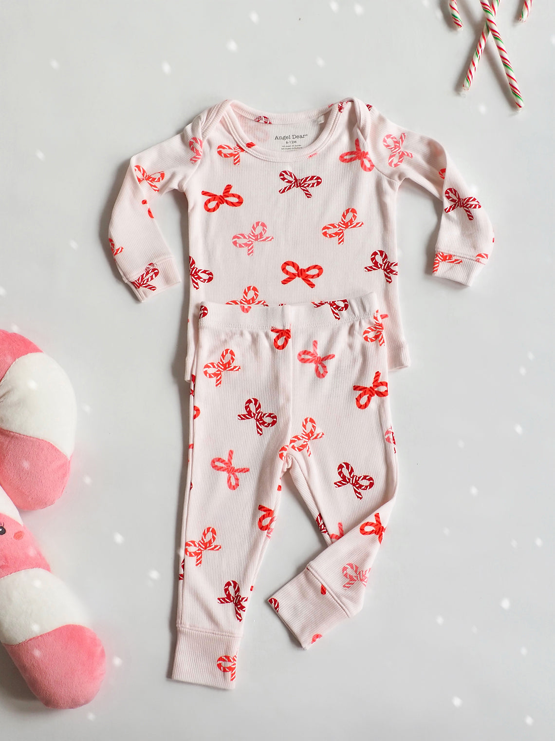Candy Cane Bows Loungewear Set