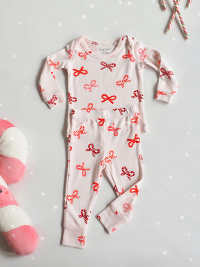Candy Cane Bows Loungewear Set