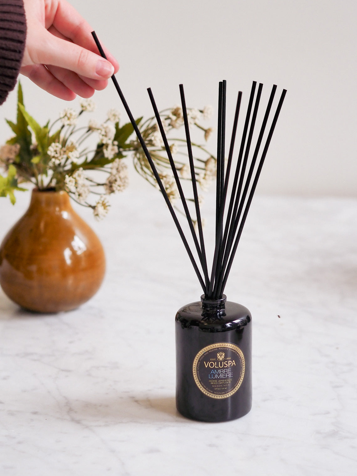 Ambre Lumiere Reed Diffuser - The Cross Decor & Design
