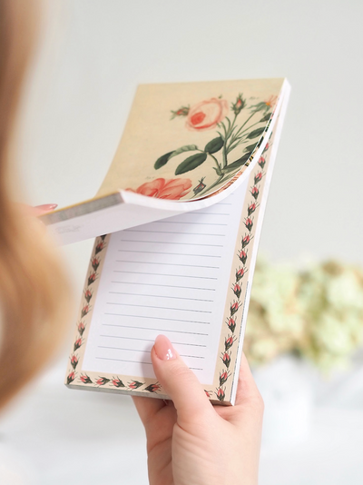John Derian Paper Goods: Everything Roses Notepad - The Cross Decor & Design