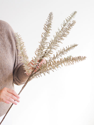 Silver Glitter Pine Stem - The Cross Decor & Design