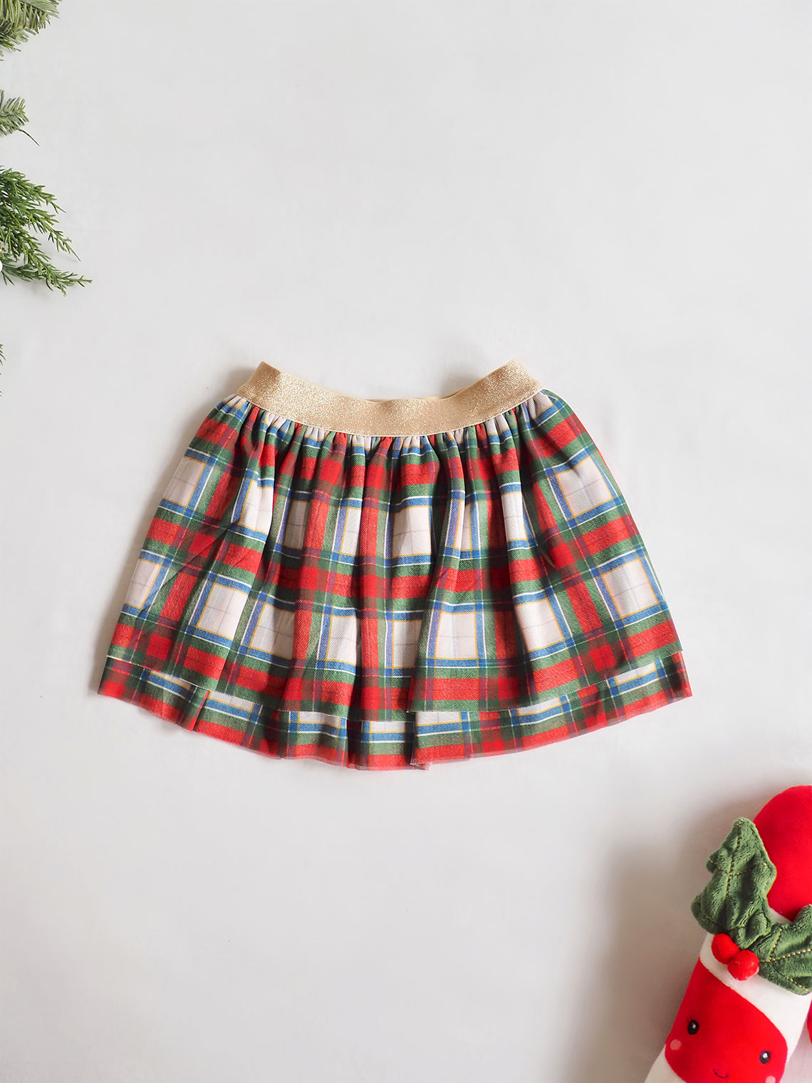 Holiday Plaid Tutu Skirt