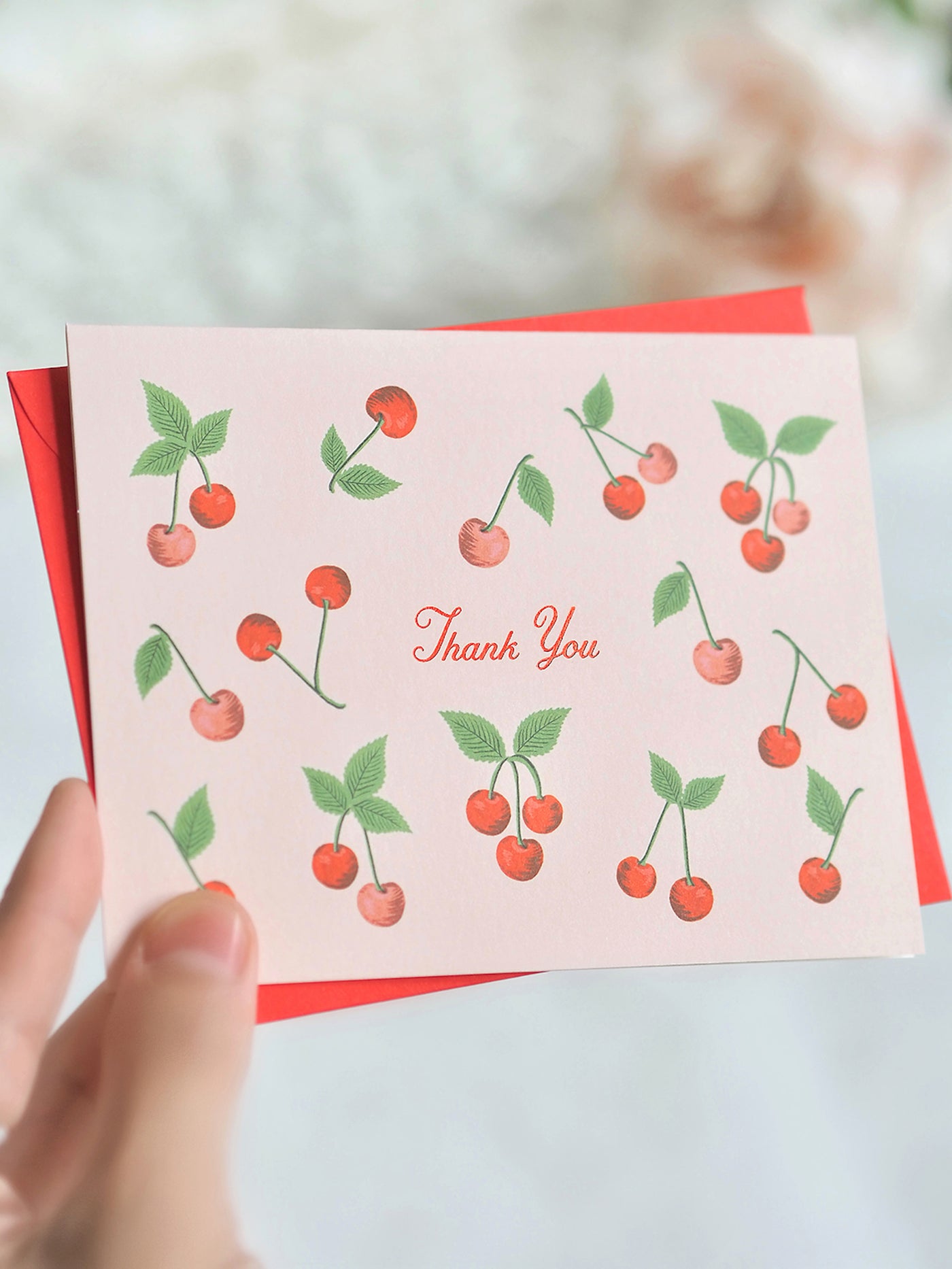Cherries Thank You Card - The Cross Decor & Design