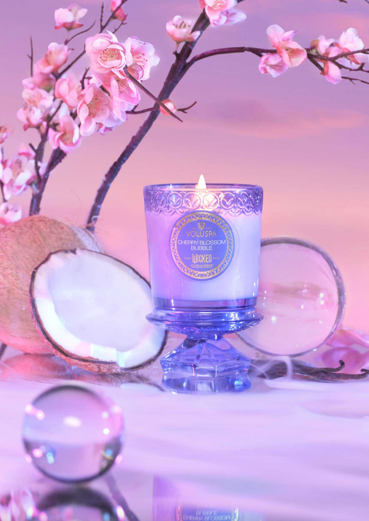 Cherry Blossom Bubble Boxed Candle