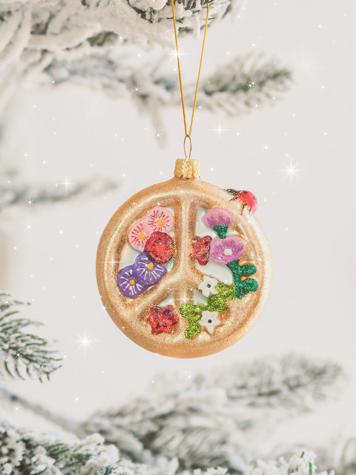 Peaceful Tidings Ornament - The Cross Decor & Design
