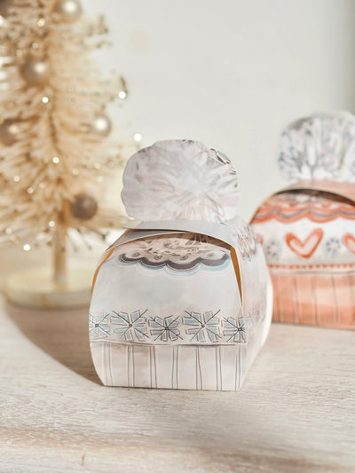 Folding Hat Shaped Gift Boxes Set of 4