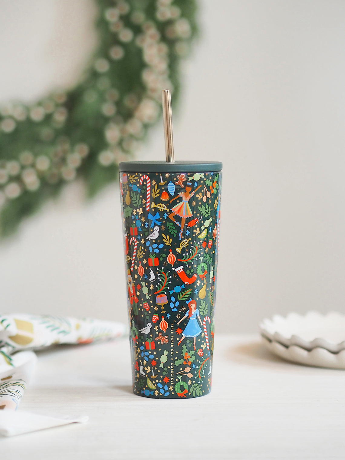 Green Nutcracker Cold Cup 24 oz