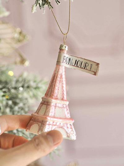 Pink Eiffel Tower Ornament