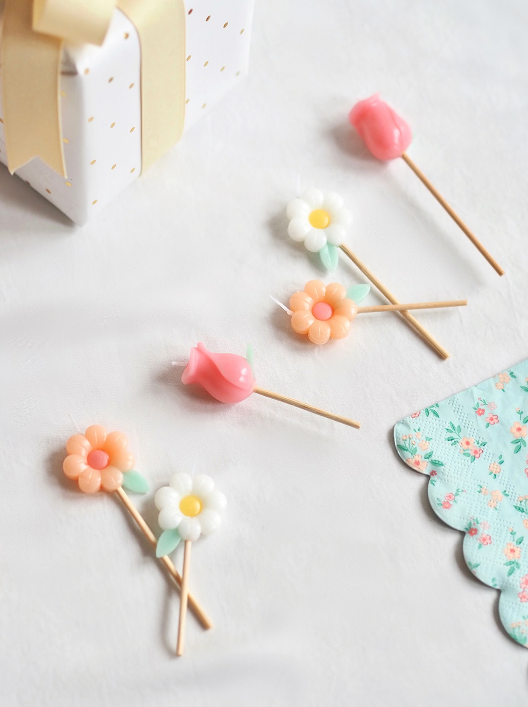 Garden Flower Candles - The Cross Decor & Design