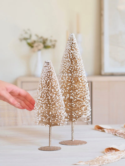 Glitter Copper Bottle Brush Trees - The Cross Decor & Design