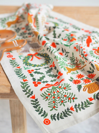 Christmastide Tea Towel