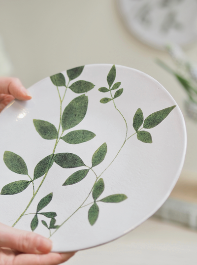John Derian Jasminum Plate - The Cross Decor & Design