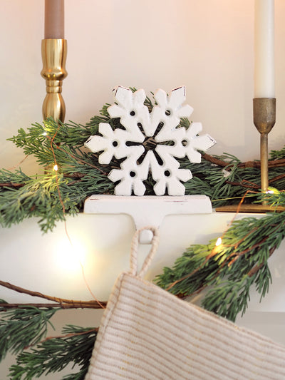 Let It Snow White Stocking Holder