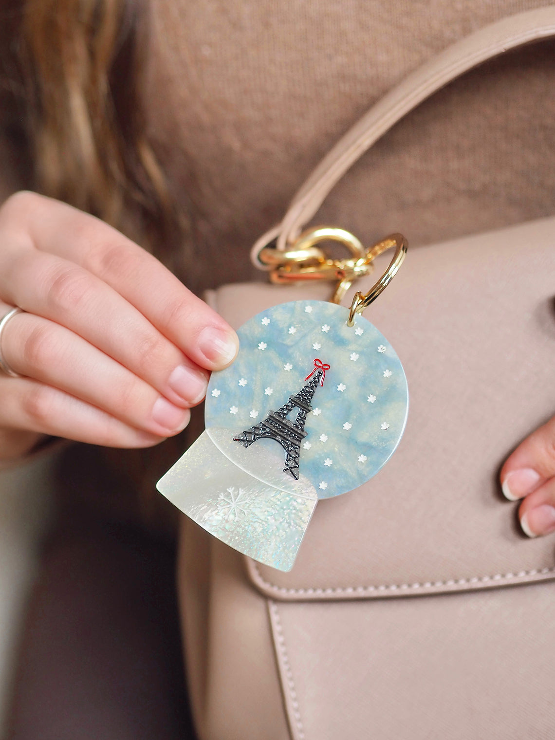 Snow Globe Bag Charm