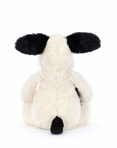 Jellycat Bashful Black & Cream Puppy