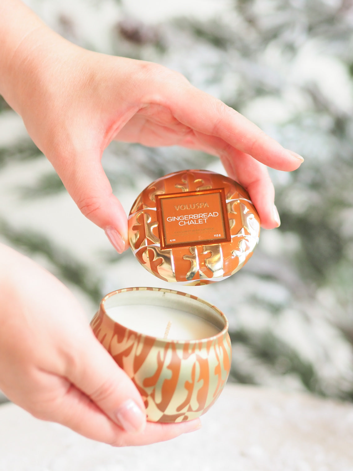 Gingerbread Chalet Mini Tin Candle