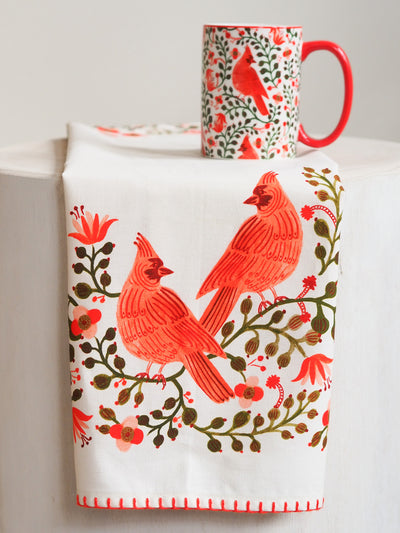 Cardinals Tea Towel - The Cross Decor & Design
