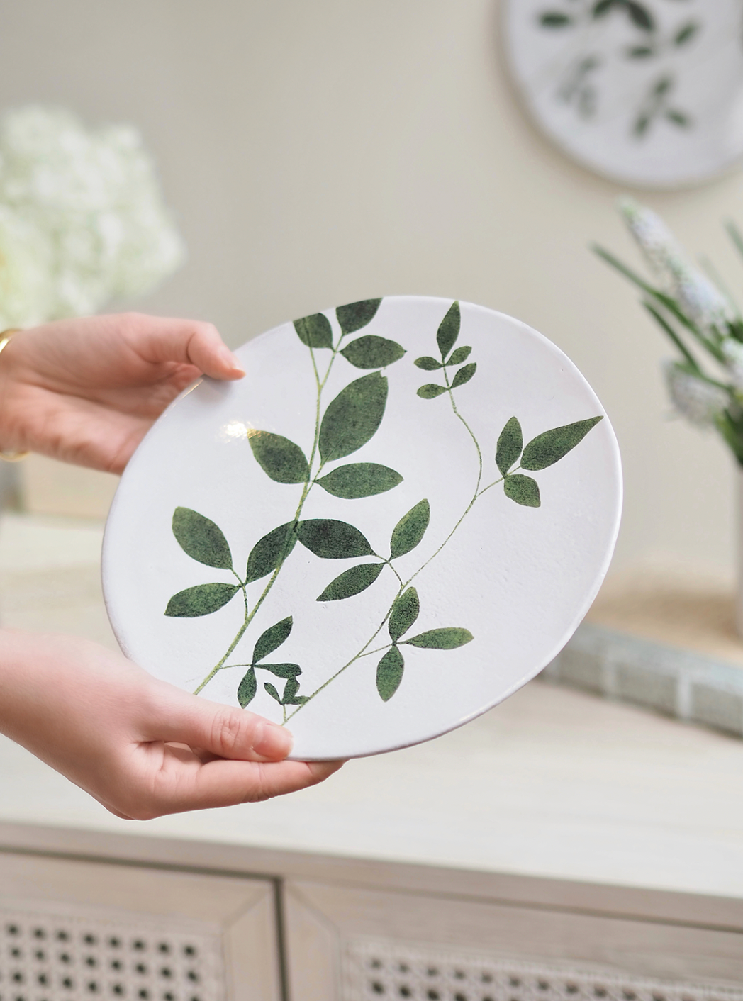 John Derian Jasminum Plate - The Cross Decor & Design