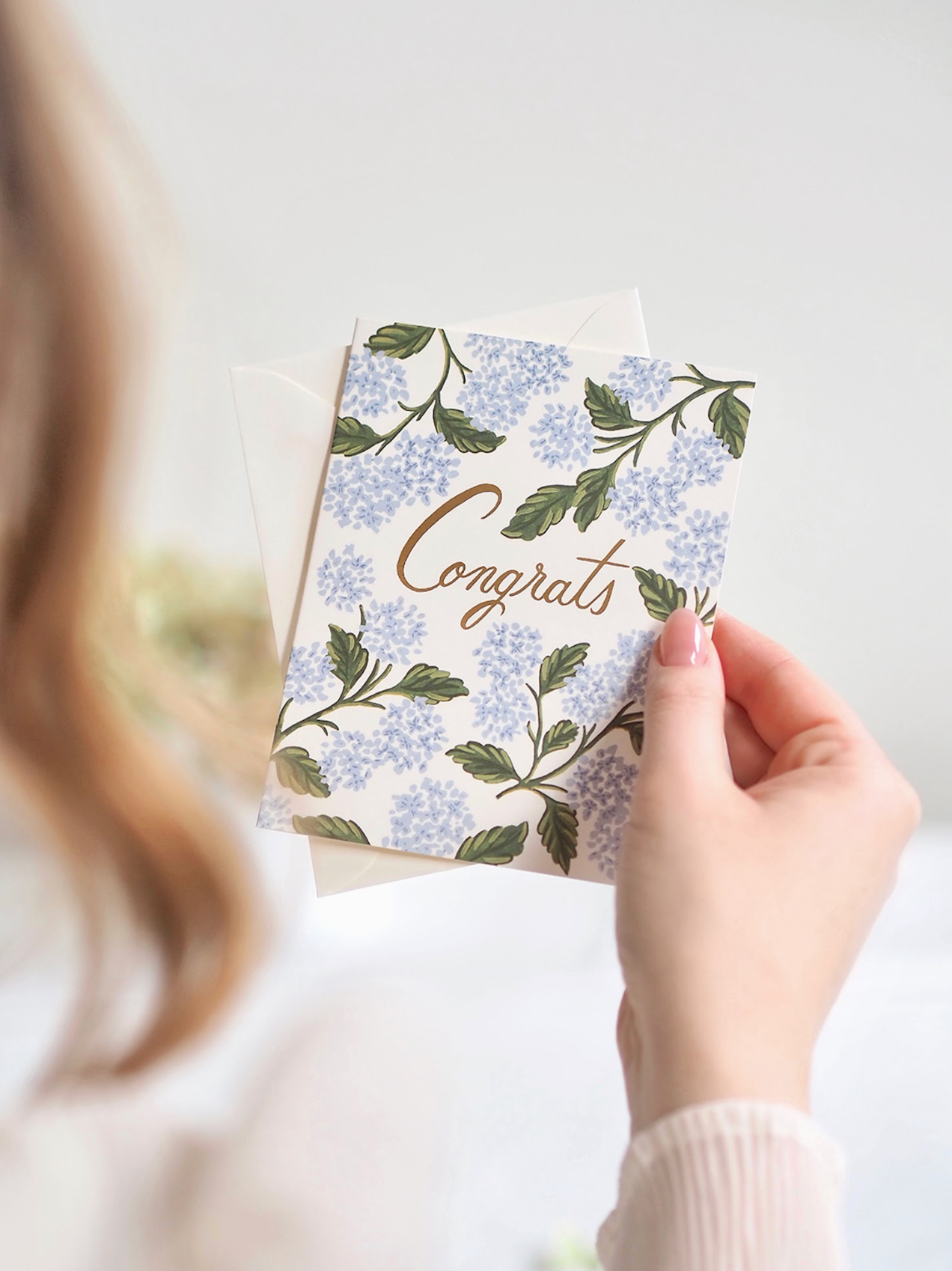 Hydrangea Congrats Card - The Cross Decor & Design