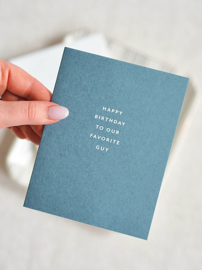 Favorite Guy Birthday Card - The Cross Decor & Design
