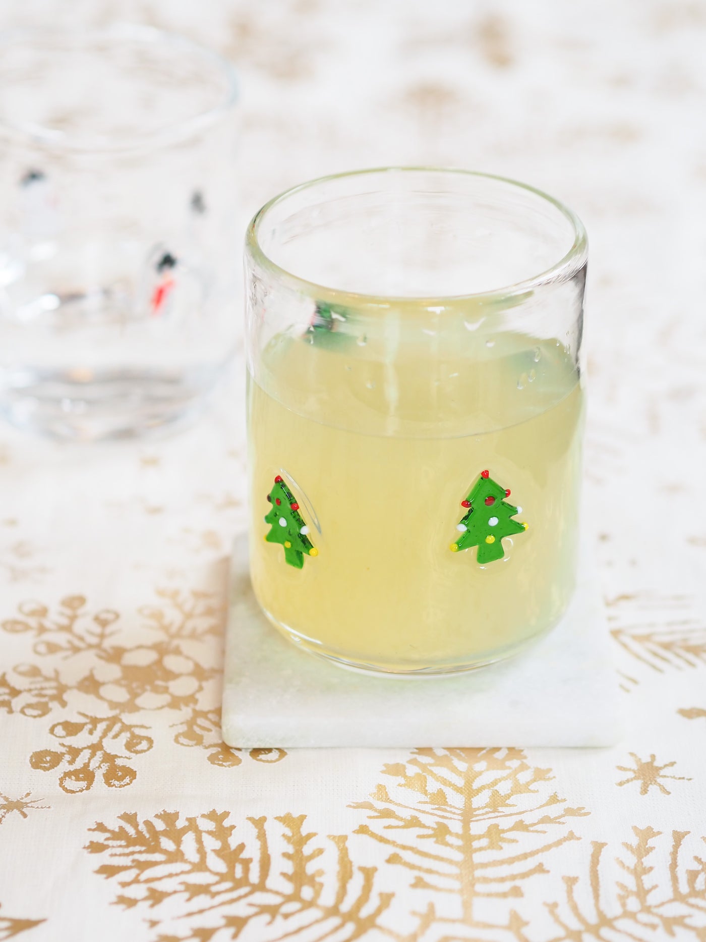 Holiday Tree Drinking Glass