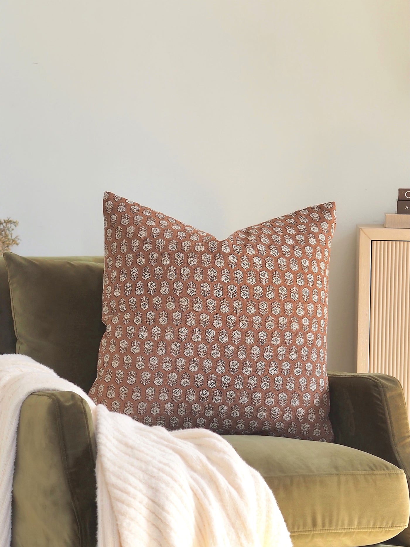 Tulsi Saffron Pillow | 22x22 - The Cross Decor & Design