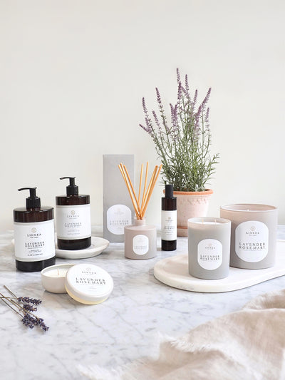 Lavender Rosemary 2 Wick Candle - The Cross Decor & Design