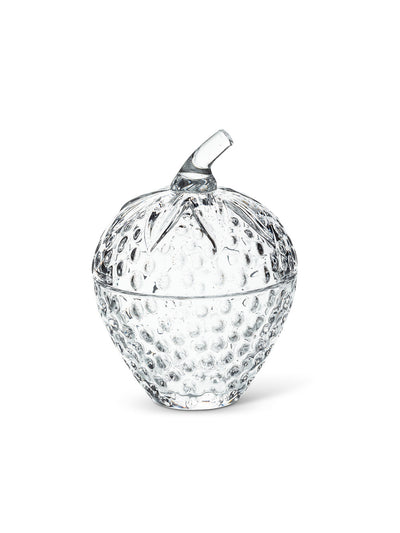 Glass Strawberry Jar