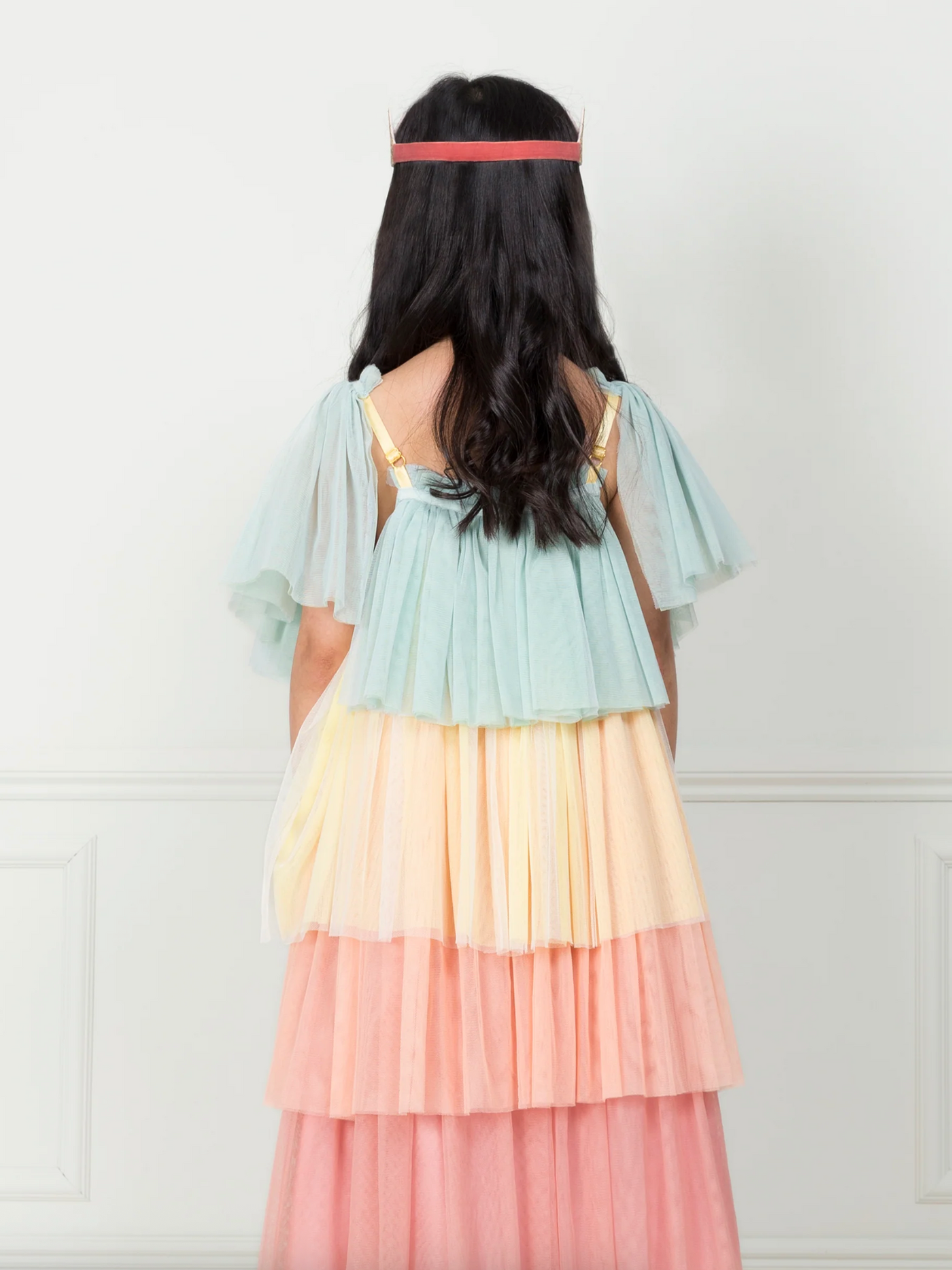 Rainbow Ruffle Princess Dress Up 3-4 Years - The Cross Decor & Design