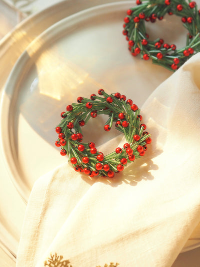 Beaded Wreath Napkin Ring